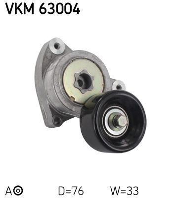 Tensioner Pulley, V-ribbed belt SKF VKM 63004
