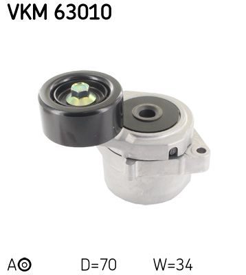 Tensioner Pulley, V-ribbed belt SKF VKM 63010