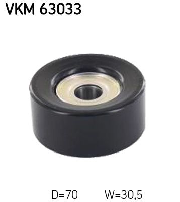 Deflection/Guide Pulley, V-ribbed belt SKF VKM 63033