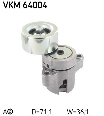 Tensioner Pulley, V-ribbed belt SKF VKM 64004
