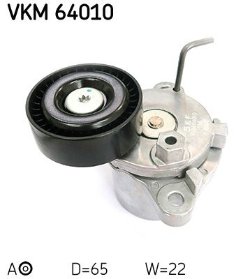 Tensioner Pulley, V-ribbed belt SKF VKM 64010