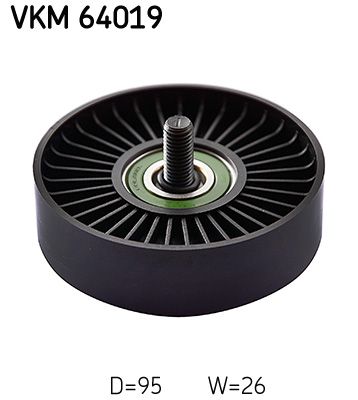 Deflection/Guide Pulley, V-ribbed belt SKF VKM 64019