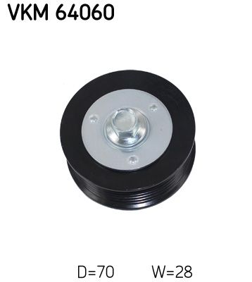 Deflection/Guide Pulley, V-ribbed belt SKF VKM 64060