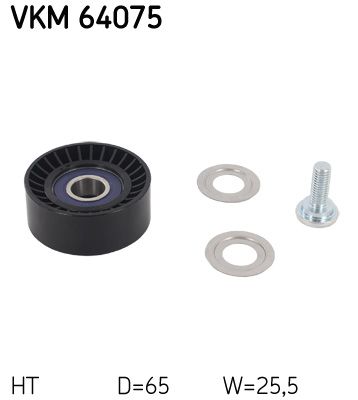 Tensioner Pulley, V-ribbed belt SKF VKM 64075