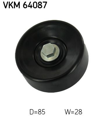 Deflection/Guide Pulley, V-ribbed belt SKF VKM 64087