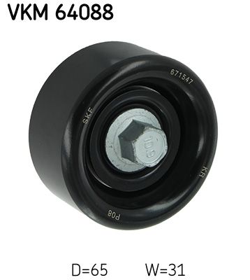 SKF VKM 64088 Deflection/Guide Pulley, V-ribbed belt