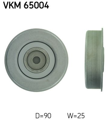 Tensioner Pulley, V-ribbed belt SKF VKM 65004