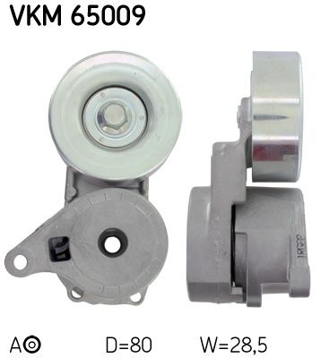Tensioner Pulley, V-ribbed belt SKF VKM 65009