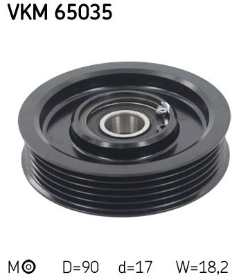 Tensioner Pulley, V-ribbed belt SKF VKM 65035