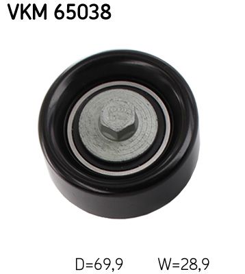 SKF VKM 65038 Deflection/Guide Pulley, V-ribbed belt