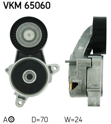 Tensioner Pulley, V-ribbed belt SKF VKM 65060