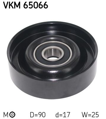 Tensioner Pulley, V-ribbed belt SKF VKM 65066