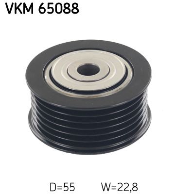 Deflection/Guide Pulley, V-ribbed belt SKF VKM 65088