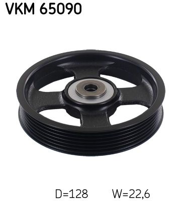 Deflection/Guide Pulley, V-ribbed belt SKF VKM 65090