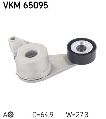 Tensioner Pulley, V-ribbed belt SKF VKM 65095
