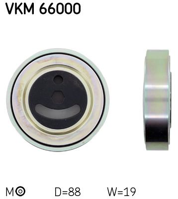 Tensioner Pulley, V-ribbed belt SKF VKM 66000