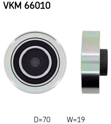 Deflection/Guide Pulley, V-ribbed belt SKF VKM 66010