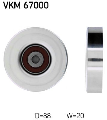 SKF VKM 67000 Deflection/Guide Pulley, V-ribbed belt