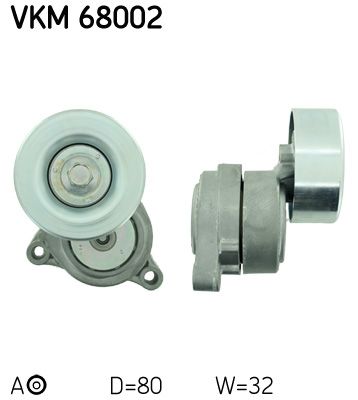 Tensioner Pulley, V-ribbed belt SKF VKM 68002