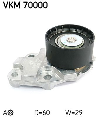 Tensioner Pulley, timing belt SKF VKM 70000