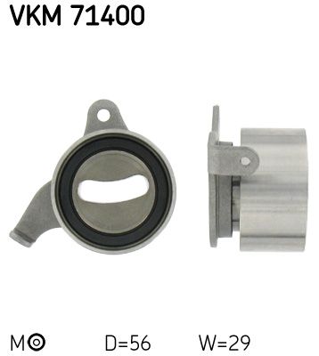 Tensioner Pulley, timing belt SKF VKM 71400