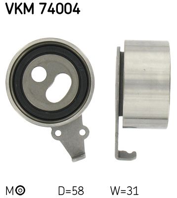 Tensioner Pulley, timing belt SKF VKM 74004