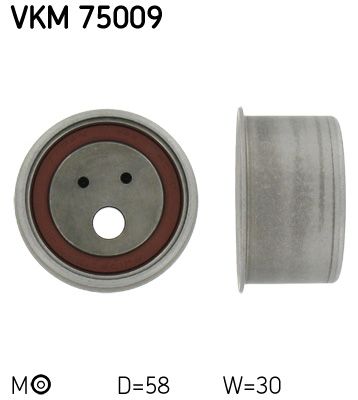 Tensioner Pulley, timing belt SKF VKM 75009