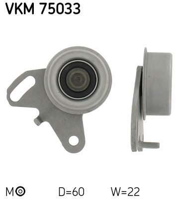 Tensioner Pulley, timing belt SKF VKM 75033