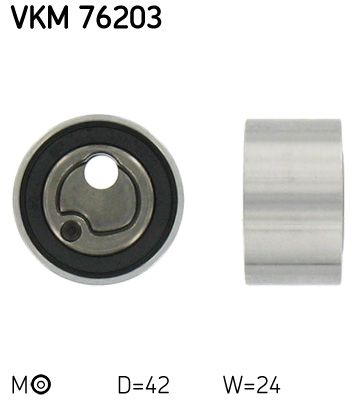 Tensioner Pulley, timing belt SKF VKM 76203