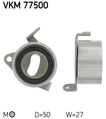 Tensioner Pulley, timing belt SKF VKM 77500