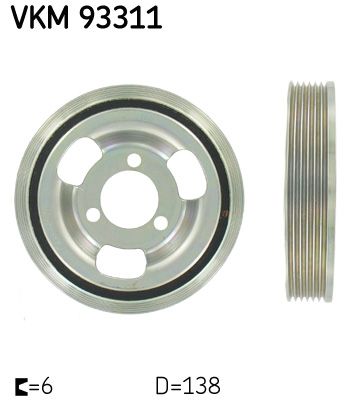 SKF VKM 93311 Belt Pulley, crankshaft