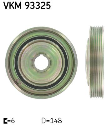 SKF VKM 93325 Belt Pulley, crankshaft