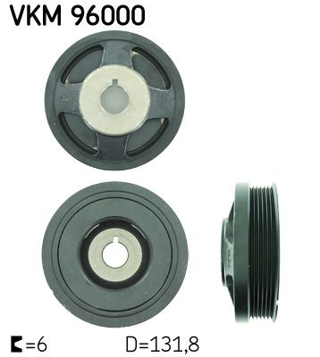 SKF VKM 96000 Belt Pulley, crankshaft