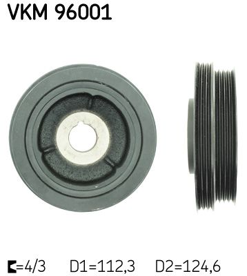 Belt Pulley, crankshaft SKF VKM 96001