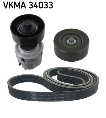 SKF VKMA 34033 V-Ribbed Belt Set