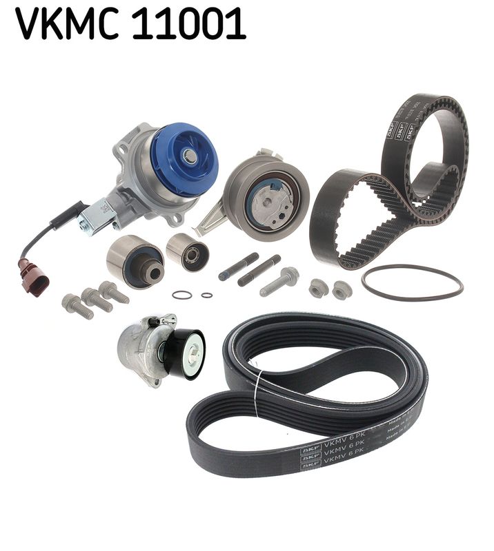 SKF VKMC 11001 Water Pump + Timing/V-ribbed Belt Set