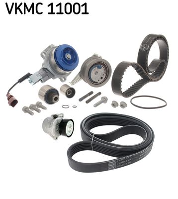 Water Pump + Timing/V-ribbed Belt Set SKF VKMC 11001