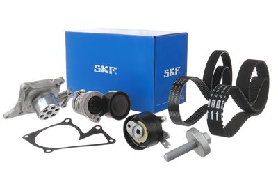 Water Pump + Timing/V-ribbed Belt Set SKF VKMC 16001