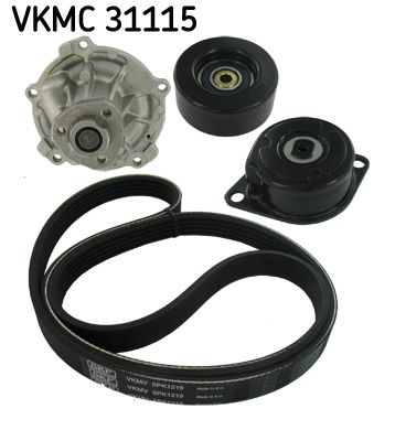 SKF VKMC 31115 Water Pump + V-Ribbed Belt Kit