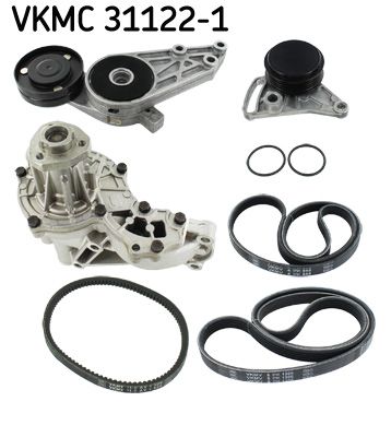 Water Pump + V-Ribbed Belt Kit SKF VKMC 31122-1