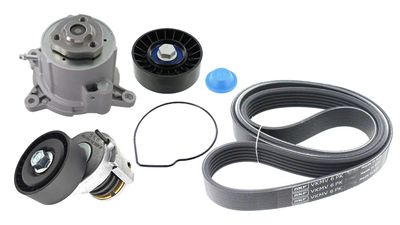Water Pump + V-ribbed Belt Kit SKF VKMC 31154