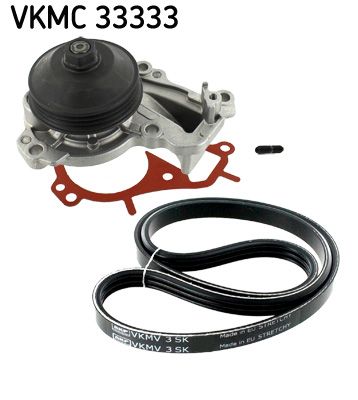 SKF VKMC 33333 Water Pump + V-Ribbed Belt Kit