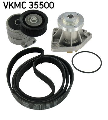SKF VKMC 35500 Water Pump + V-Ribbed Belt Kit