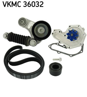 SKF VKMC 36032 Water Pump + V-Ribbed Belt Kit