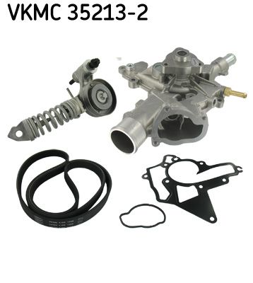 Water Pump + V-Ribbed Belt Kit SKF VKMC 35213-2