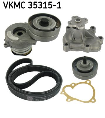 SKF VKMC 35315-1 Water Pump + V-Ribbed Belt Kit