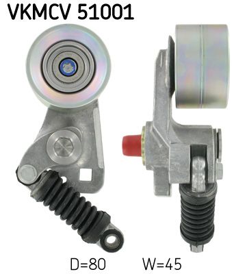 Tensioner Pulley, V-ribbed belt SKF VKMCV 51001