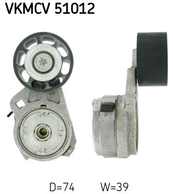 Tensioner Pulley, V-ribbed belt SKF VKMCV 51012
