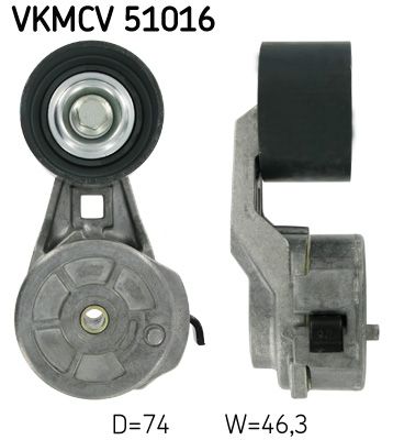 Tensioner Pulley, V-ribbed belt SKF VKMCV 51016