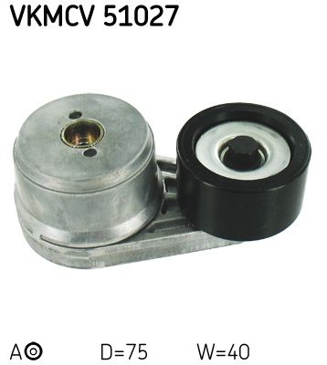 Tensioner Pulley, V-ribbed belt SKF VKMCV 51027
